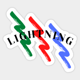 Color Lightning Sticker